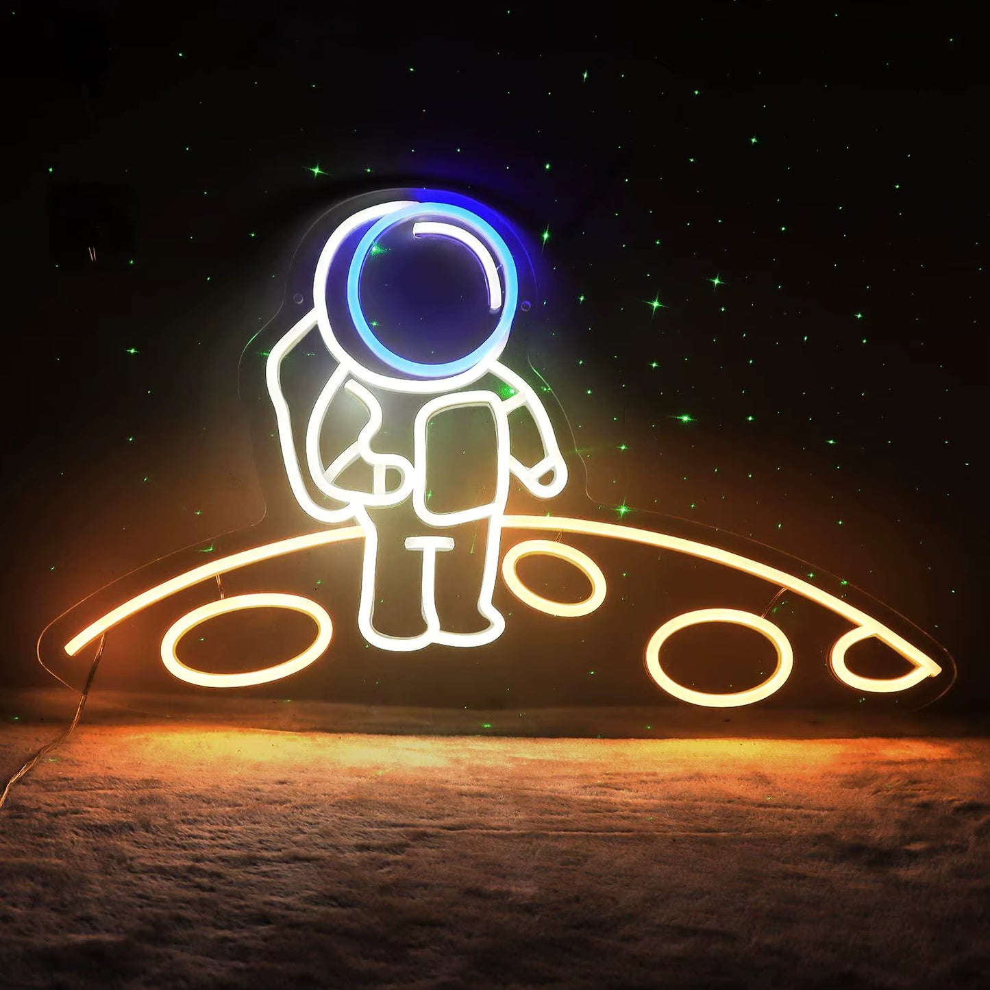 Astronaut neon sign USB dimmable LED space wall light