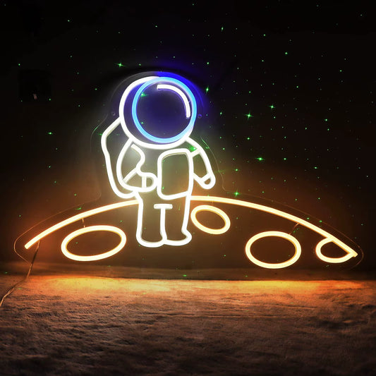 Astronaut neon sign USB dimmable LED space wall light