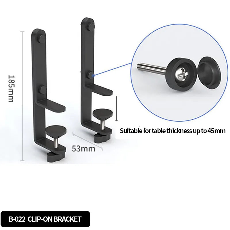 Phone stand attached to the desktop pegboard