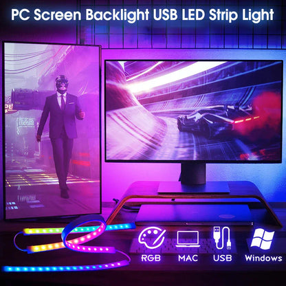 PC monitor backlight immersive gaming