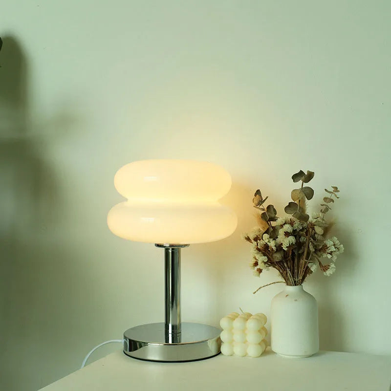 Pink macaron table lamp girl bedroom decor