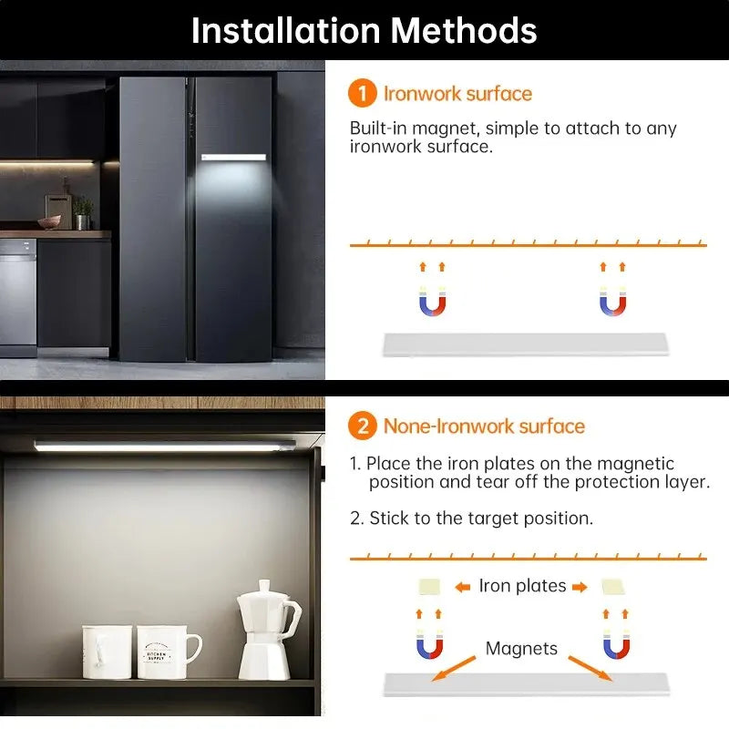 LED motion sensor light multiple size options 20cm 30cm 40cm 50cm