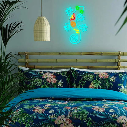 Lizard neon sign birthday gift reptile lovers