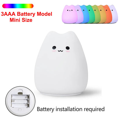 Baby night light soft silicone material close up