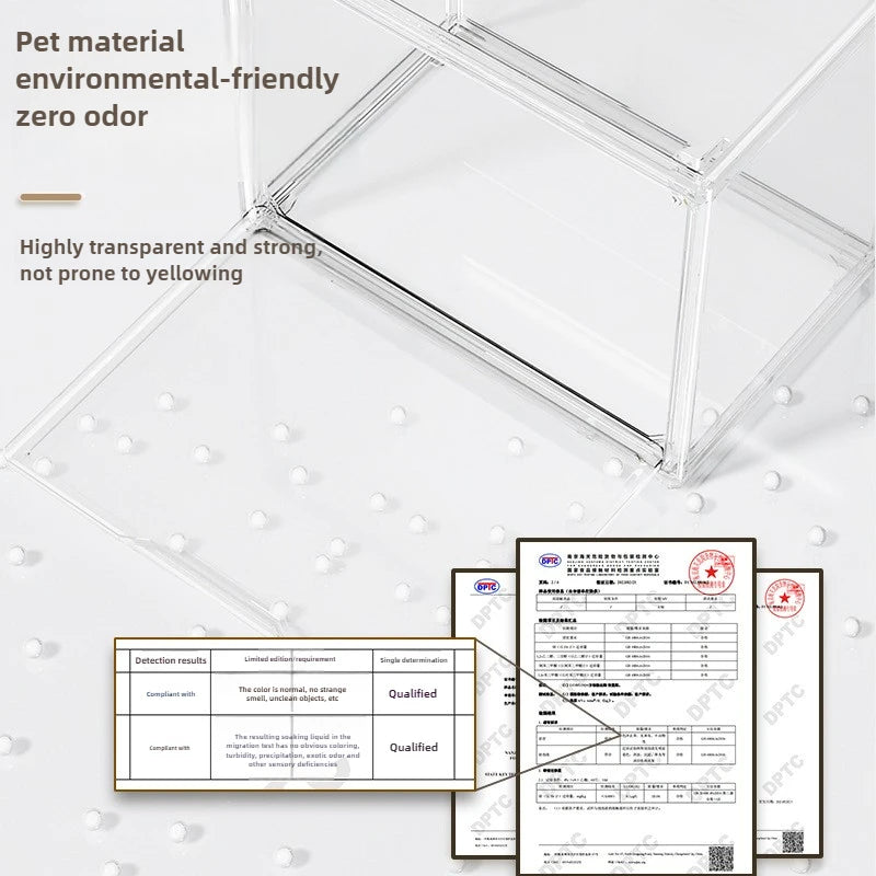 Clear acrylic display cabinet for books and albums, view 4