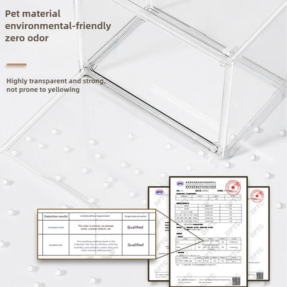 Clear acrylic display cabinet for books and albums, view 4