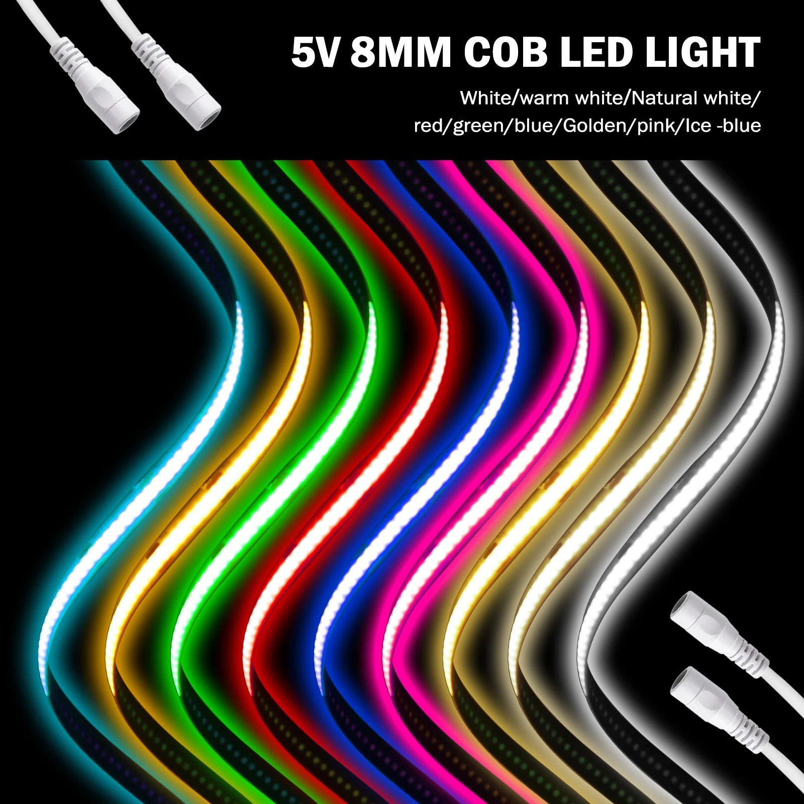 Adhesive backing LED strip easy installation