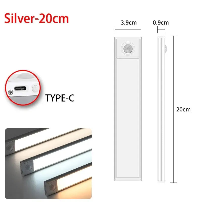 Hands-free LED light motion sensor activation auto off energy saving