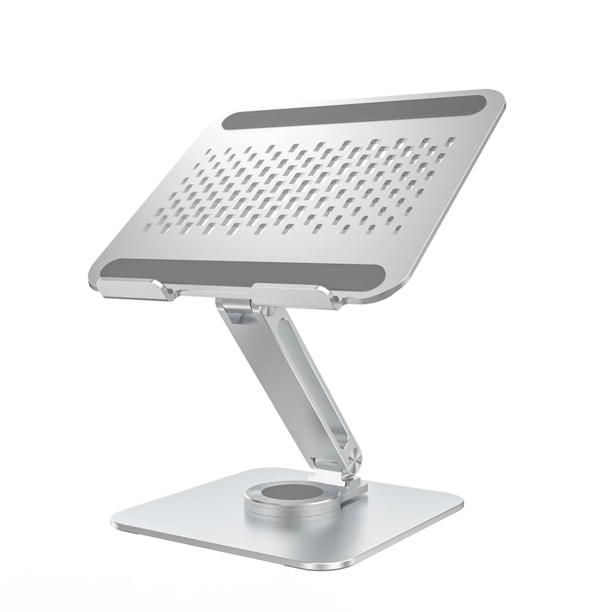 Aluminium portable monitor stand with rotating base, view 12