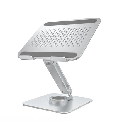 Aluminium portable monitor stand with rotating base, view 12