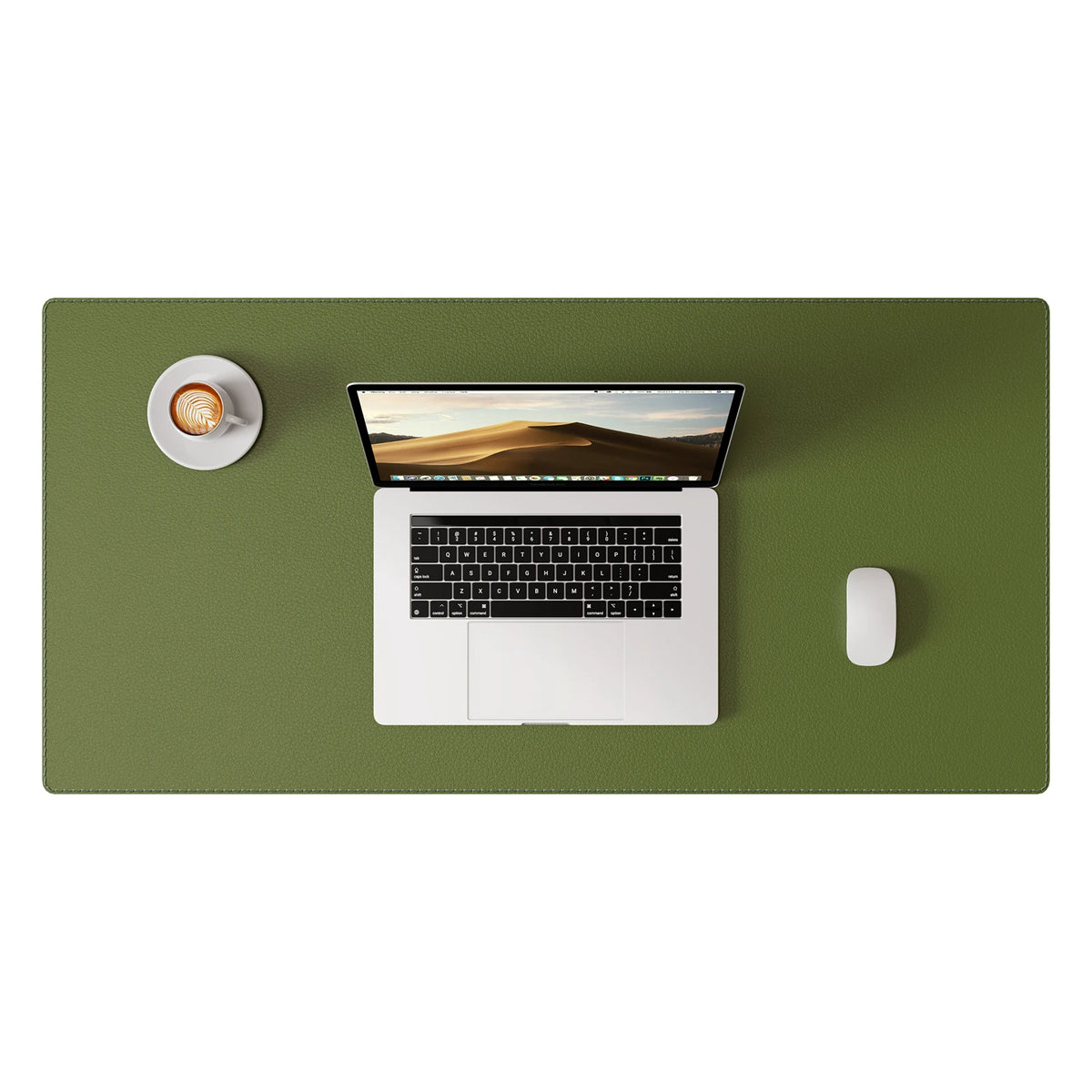 PU leather desk mat with stitched edges, view 15