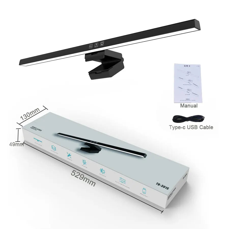 50cm monitor light bar for the top of a screen, view 7
