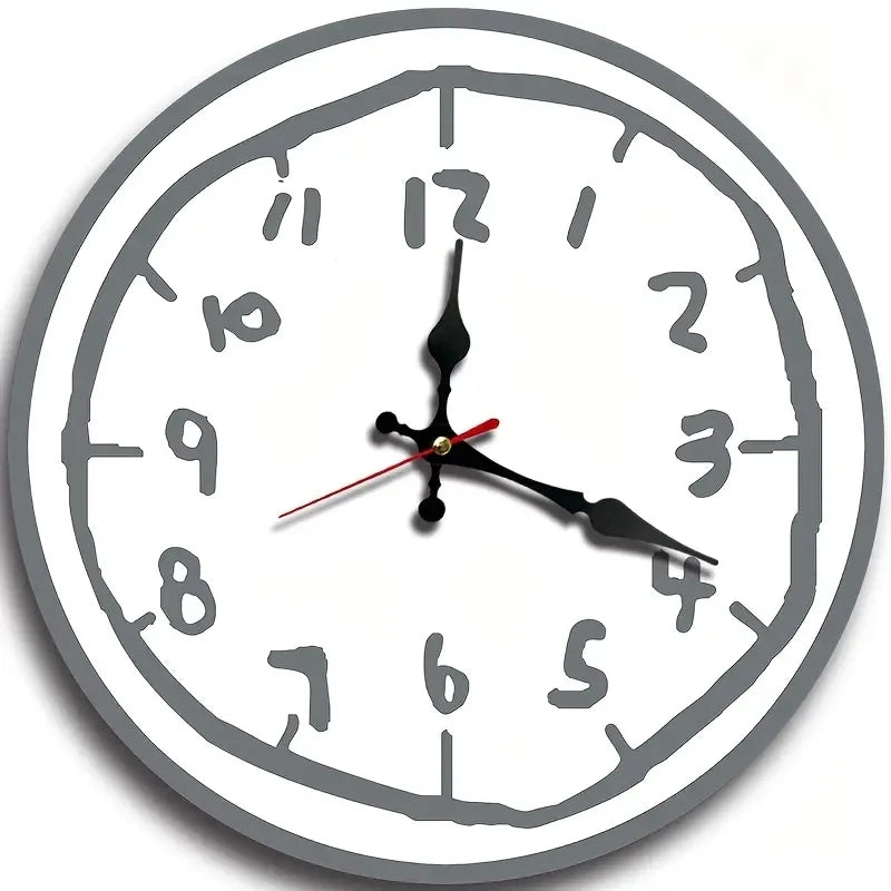 Scandi style wooden clock minimalist interior