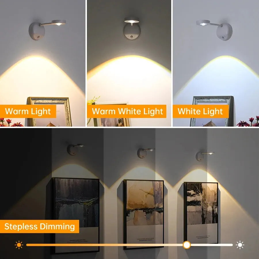 Motion sensor spotlight wall mount bracket