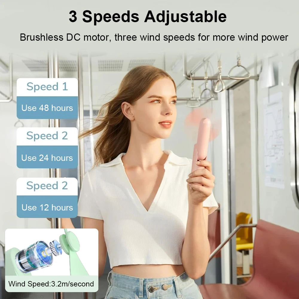 Woman holding a hairbrush with speed settings displayed on screen
