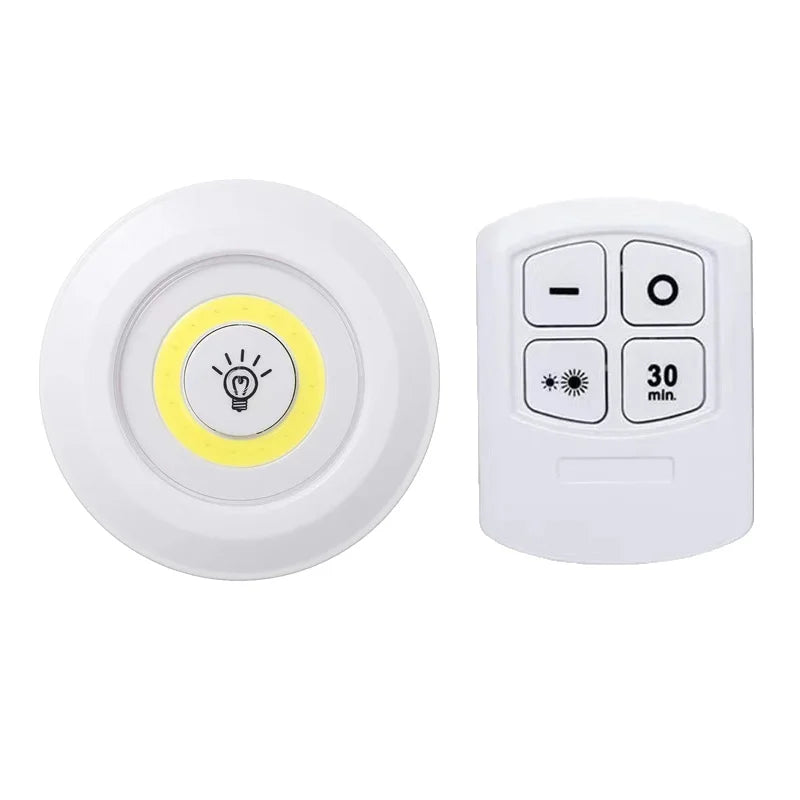 Multiple dimmable LED cabinet lights controlled by one remote