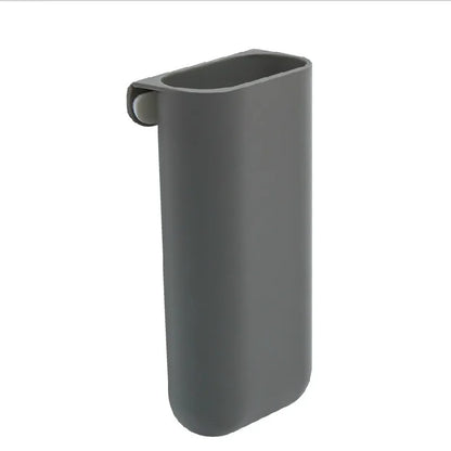 Adhesive stick on pen holder tube in grey or white, view 11