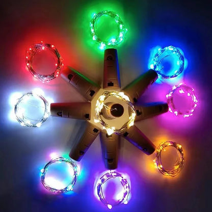 Bottle lights wedding table decoration