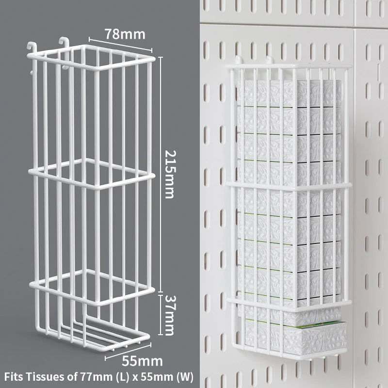 Wall pegboard with hooks, baskets and accessories, view 51
