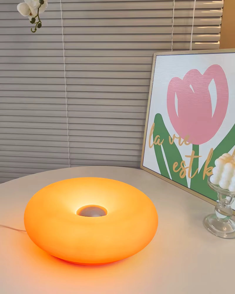 Donut lamp 16 colour options display