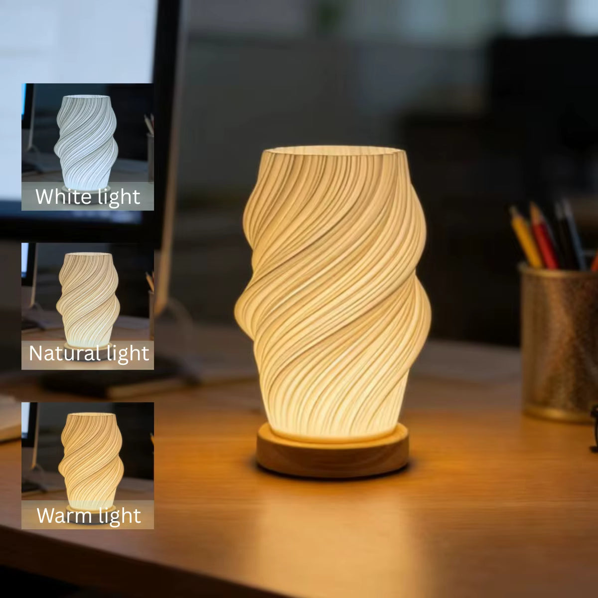 USB dimmable desk lamp reading light bedroom