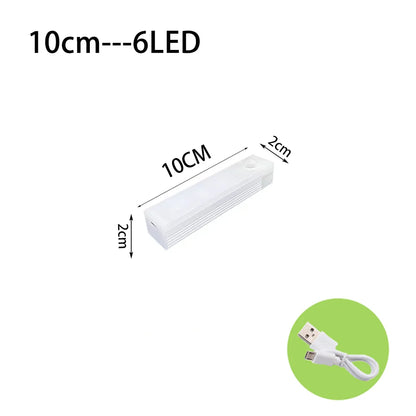 Type C rechargeable motion sensor light package contents and included accessories
