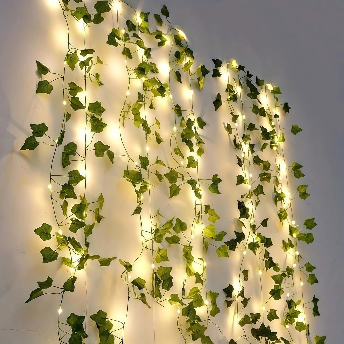 Leaf garland lights party wedding decoration