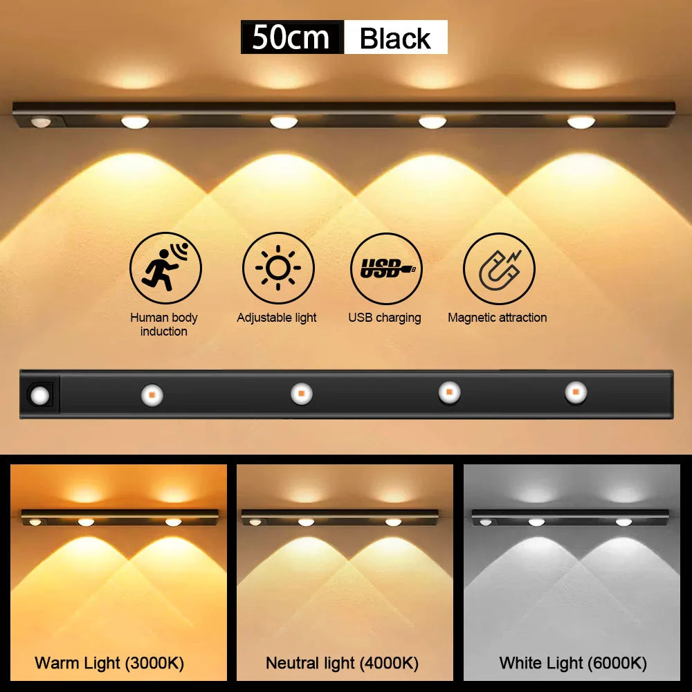USB rechargeable motion light control