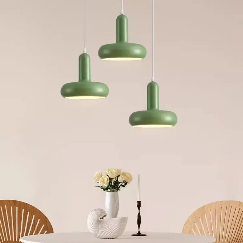 Bedside Pendant Light, 3-Color Dimmable Mushroom Lamp