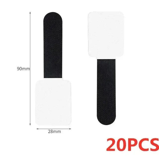 All three cable tie colours shown together