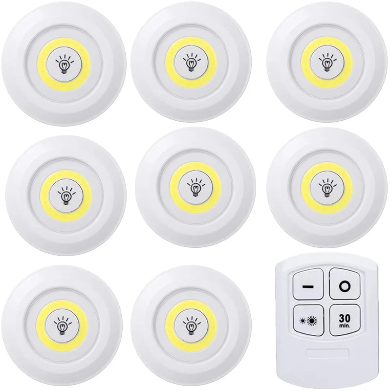Wireless under cabinet lighting with 30 minute timer function
