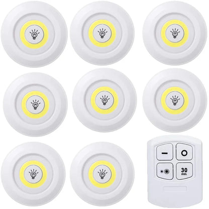 Wireless under cabinet lighting with 30 minute timer function