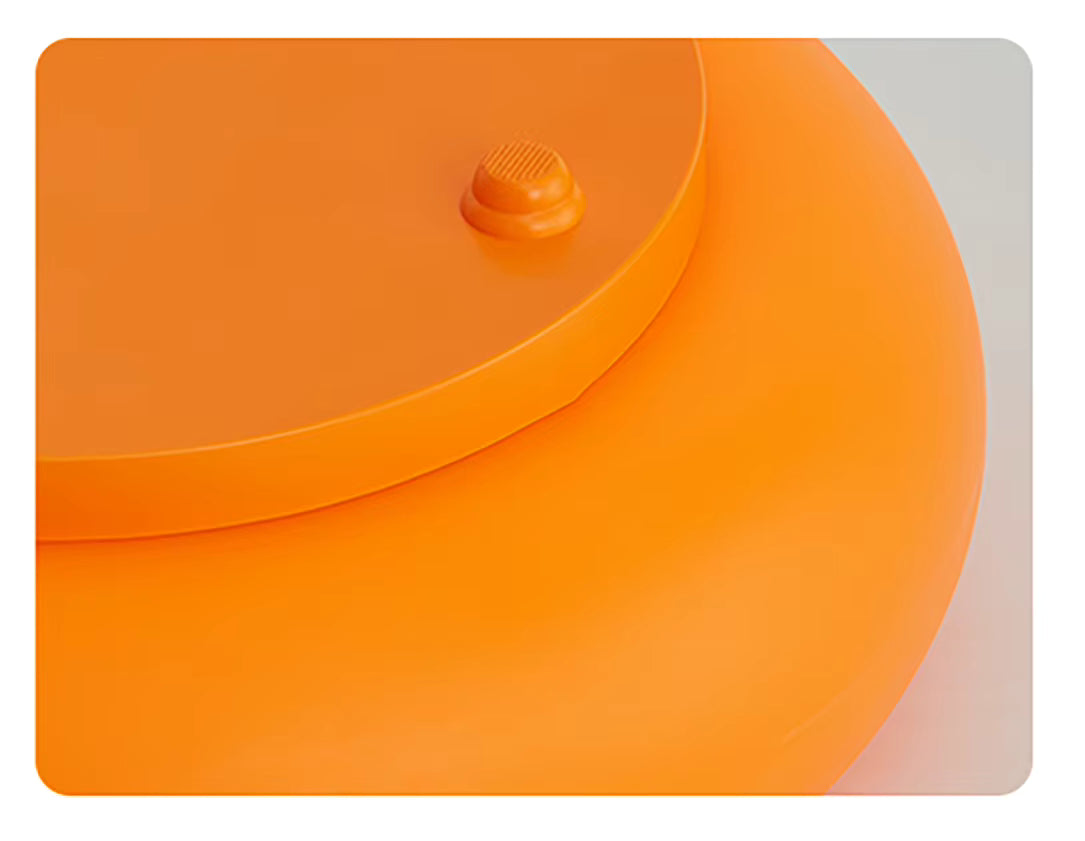 Donut lamp white light setting bedroom