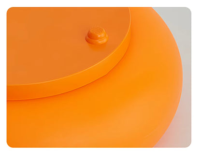 Donut lamp white light setting bedroom