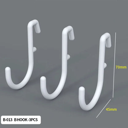 Wall pegboard with hooks, baskets and accessories, view 10