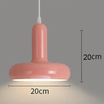 Bedside Pendant Light, 3-Color Dimmable Mushroom Lamp