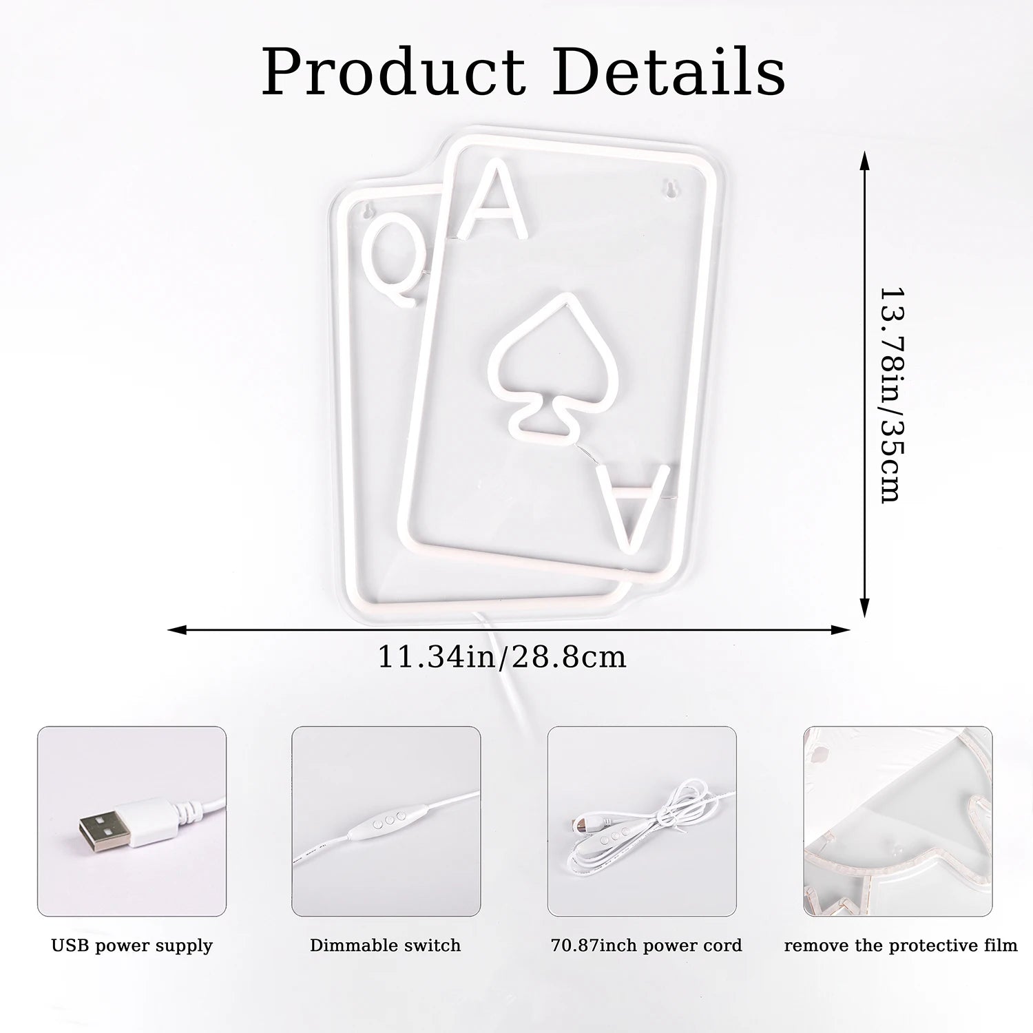 Product details of a device with dimensions and features listed.