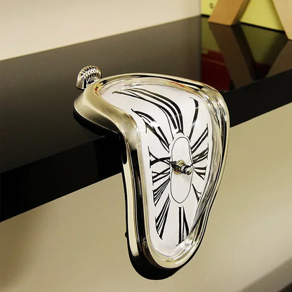 Melting clock packaging and contents