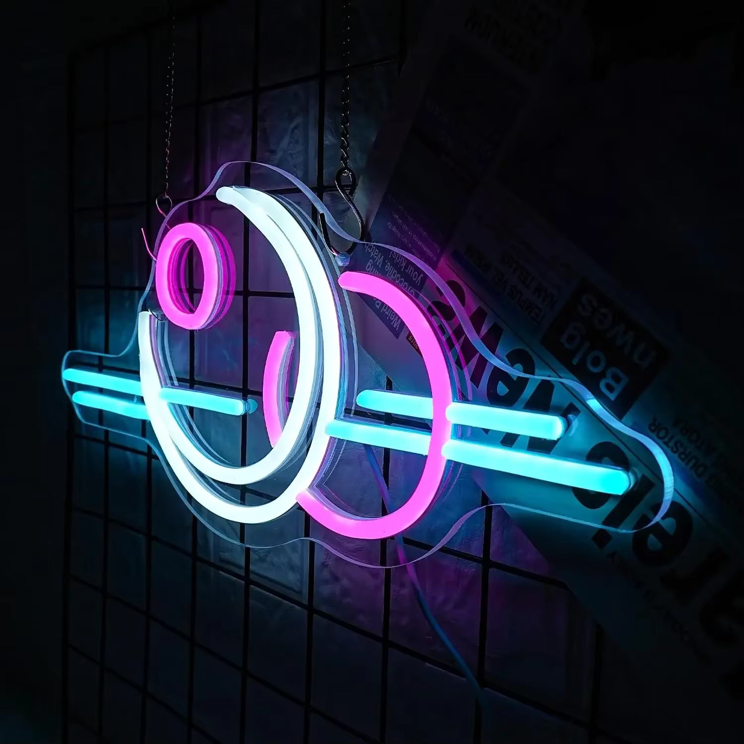 Sunset neon sign for man cave gaming room
