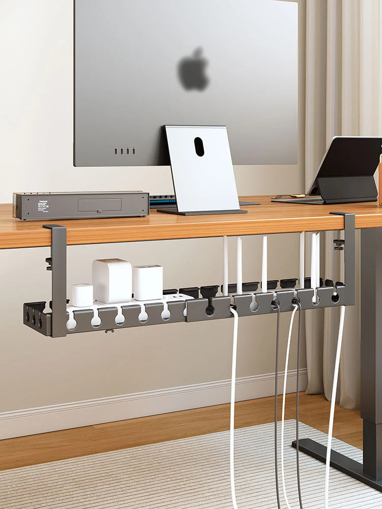Extendable cable tray shown at its widest setting
