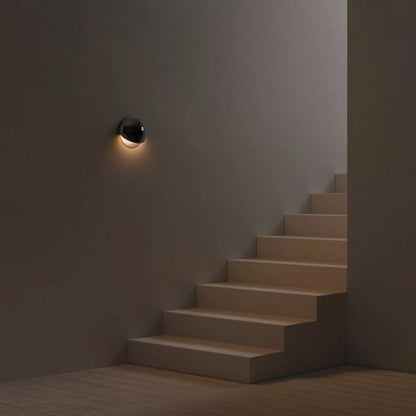 Up and down beam pattern from the aluminium wall light