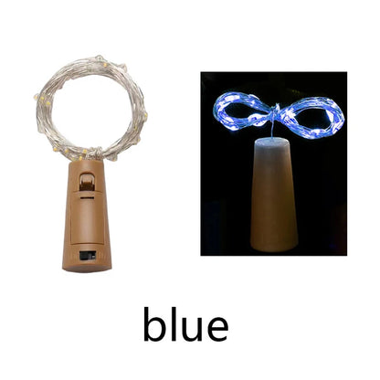 Flexible copper wire coiled inside glass bottle