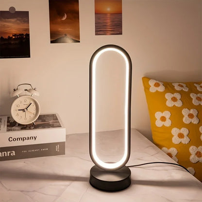 Adjustable LED night light with 3 lighting modes warm white cool white, dimmable 6-10W energy efficient