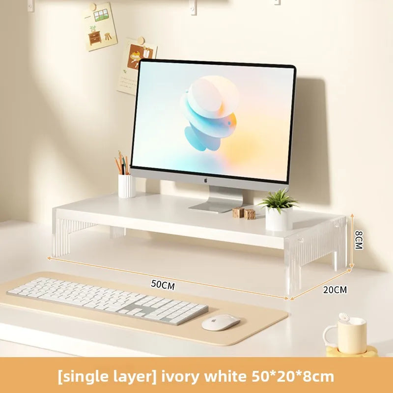 Acrylic monitor stand and desk riser, view 6