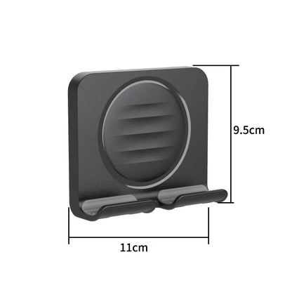 Black gaming pegboard wall organiser with holders, view 42