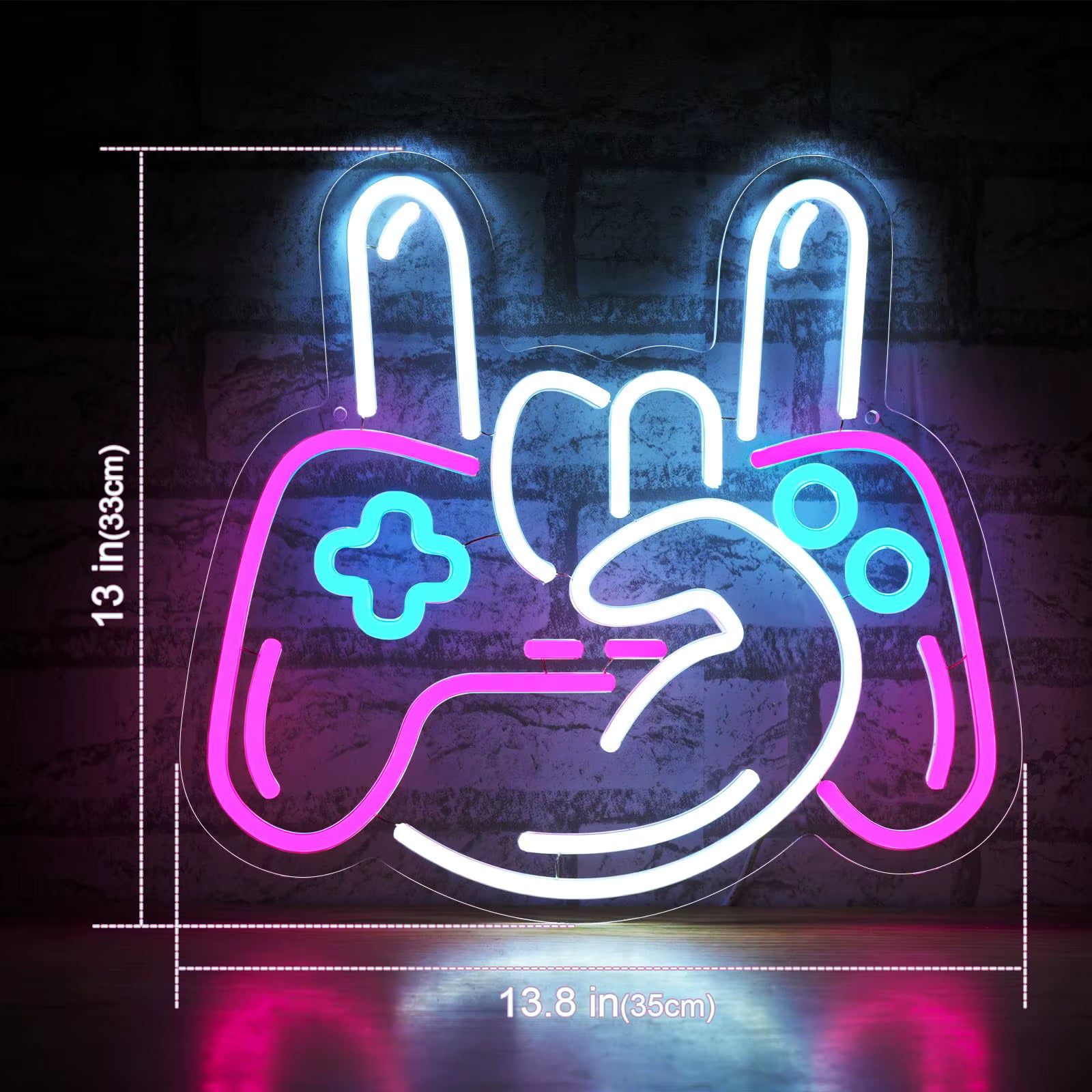 Acrylic gamer neon sign for man cave wall decor