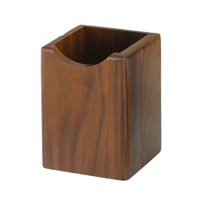 Solid walnut pen holder, view 7