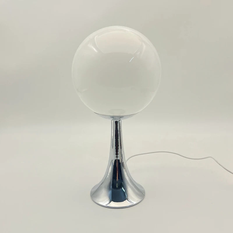 Glass lamp natural cool warm light mode
