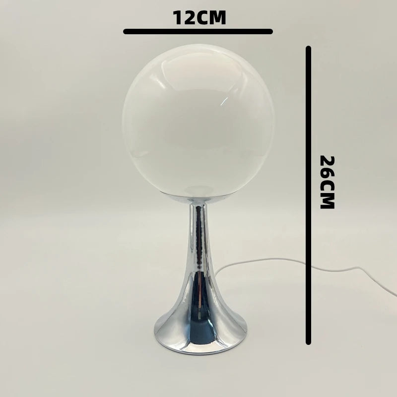 Modern Nordic glass lamp bedside table