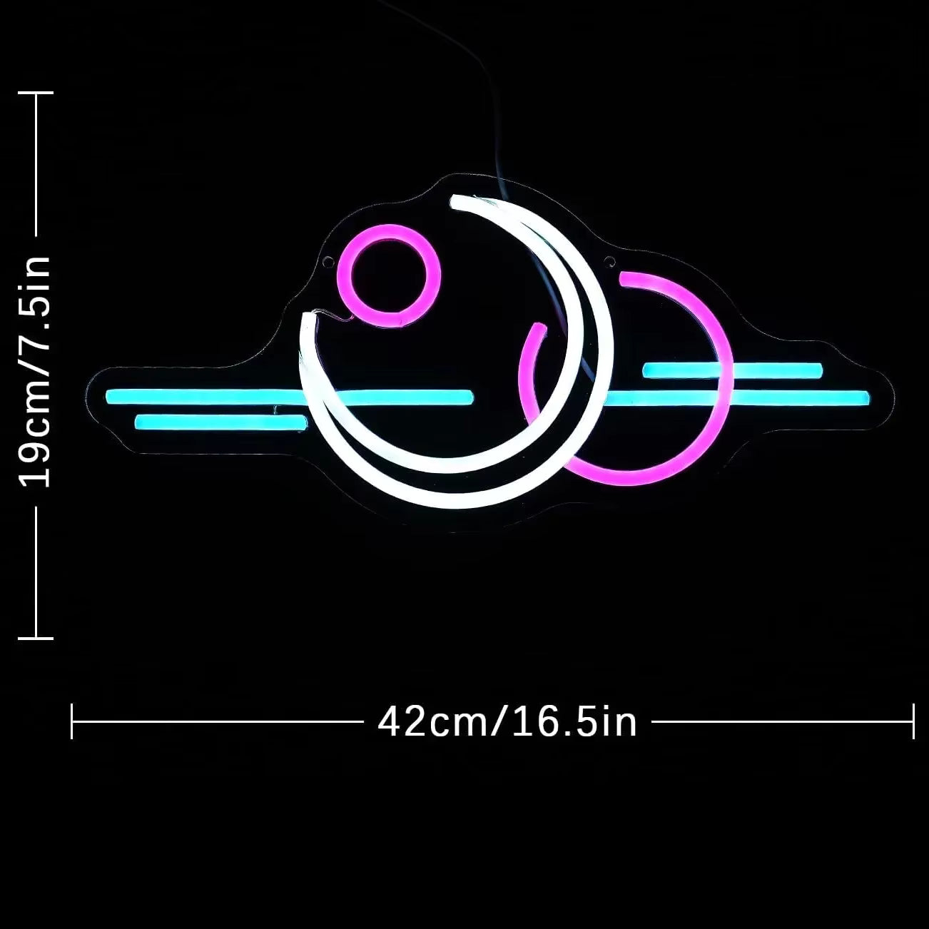 Sun and moon neon sign USB dimmable LED wall art